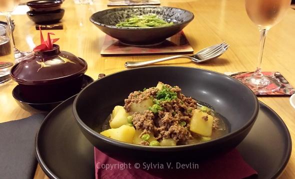 Japanese Simmered Beef Potatoes Peas