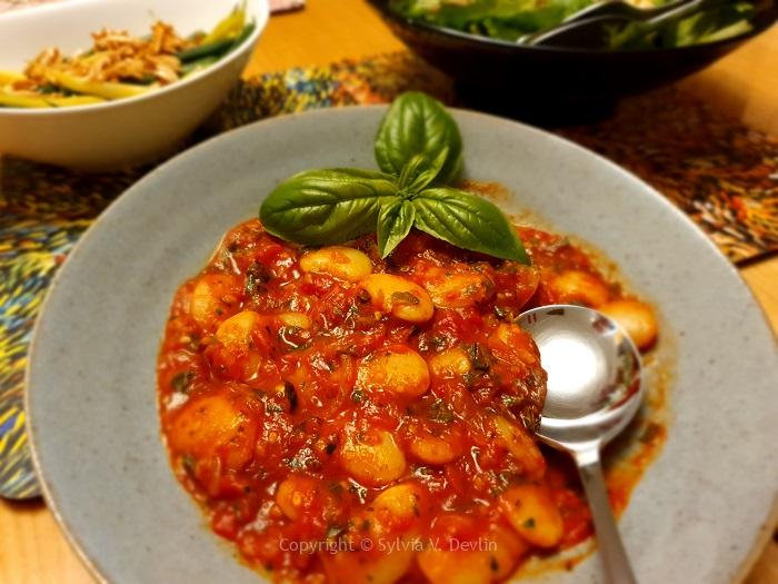Sylvia's Butter Beans with Tomato Basil