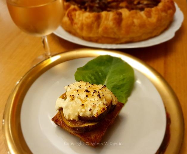 Sylvia's French Fig and Fromage Canape Provence Rose